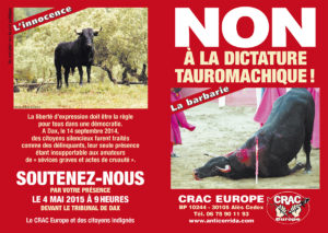 Tract à distribuer pour Dax