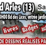 Stand d’information à Arles, le 6 juin