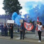 Manifestation à Gamarde les Bains, 30 mai