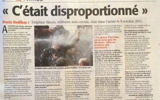 Procès de Rodilhan, revue de presse