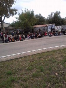 Sit-in des militants anticorridas